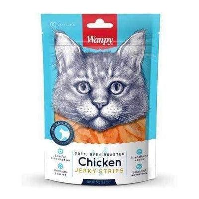 WANPY ADULT CAT SOFT CHICKEN JERKY STRIPS CAT JERKY TREAT 80G