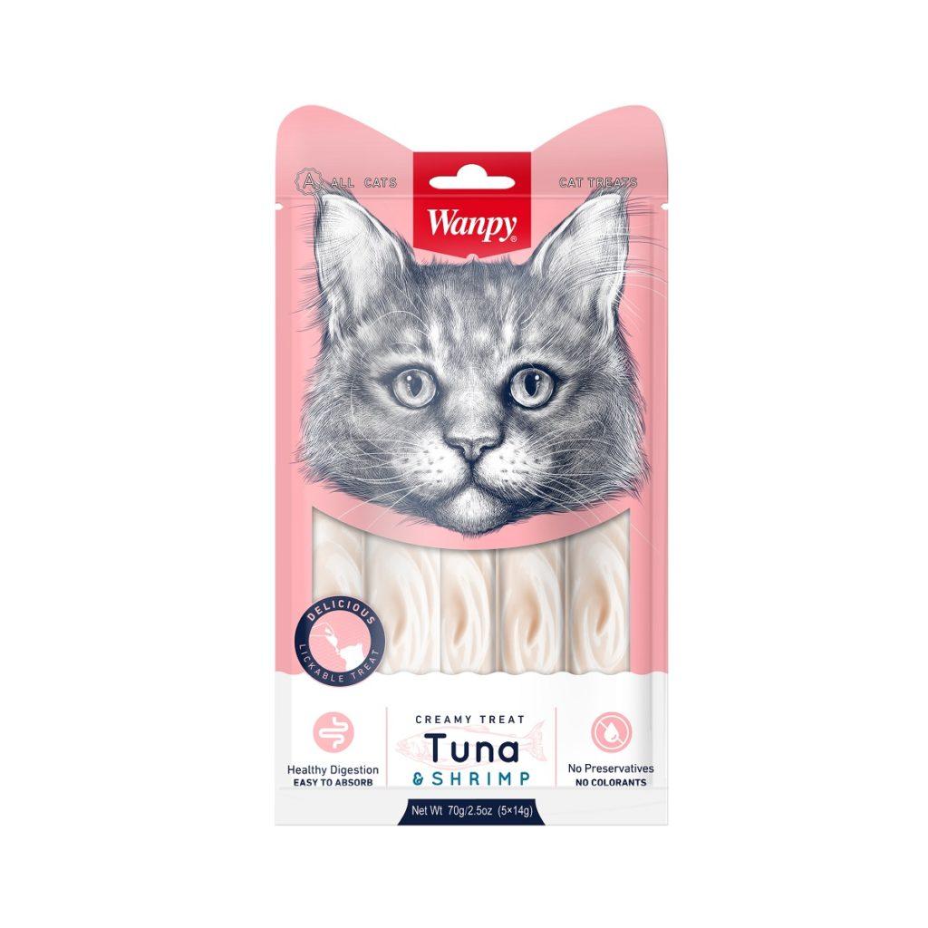 WANPY LICABLE CREAMY TREAT TUNA & SHRIMP CREAMY TREAT 70G