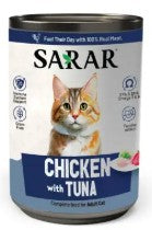 SARAR Adult Cat Tin Food Chicken With Tuna 400 g