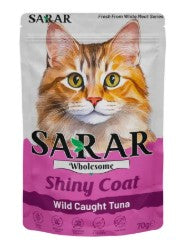 SARAR Wholesome Cat Pouch Wild Caught Tuna (Shiny Coat) 70 g
