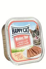 Happy Cat Adult Minkas Duo Poultry & Salmon 100 g Pate
