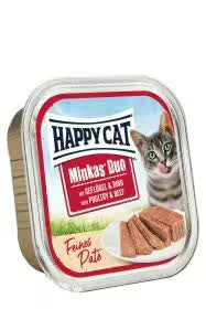 Happy Cat Adult Minkas Duo Poultry & Beef 100 g Pate