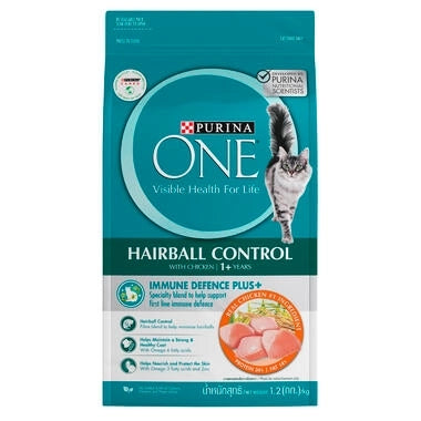 PURINA ONE HAIRBALL CONTROL CHICKEN 1.2 kg