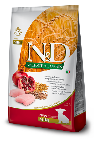 Farmina Puppy N & D AG Chicken & Pomegranate Mini 2.5 Kg Bag