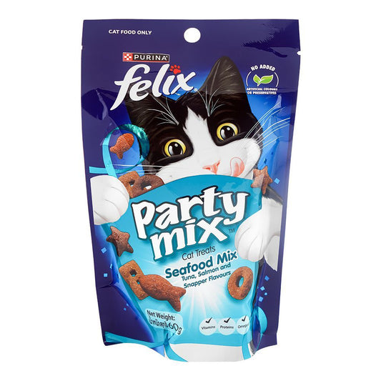 Felix Adult Cat Party Mix Sea Food Mix Selection 60 g Pouch