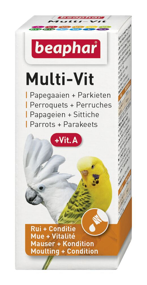 Beaphar Bird Milti-Vit Parrot 50ml x 6