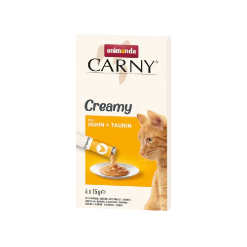 ANIMONDA CARNY CREAMY ADULT CAT CHICKEN & TAURIN 6x15g TREATS