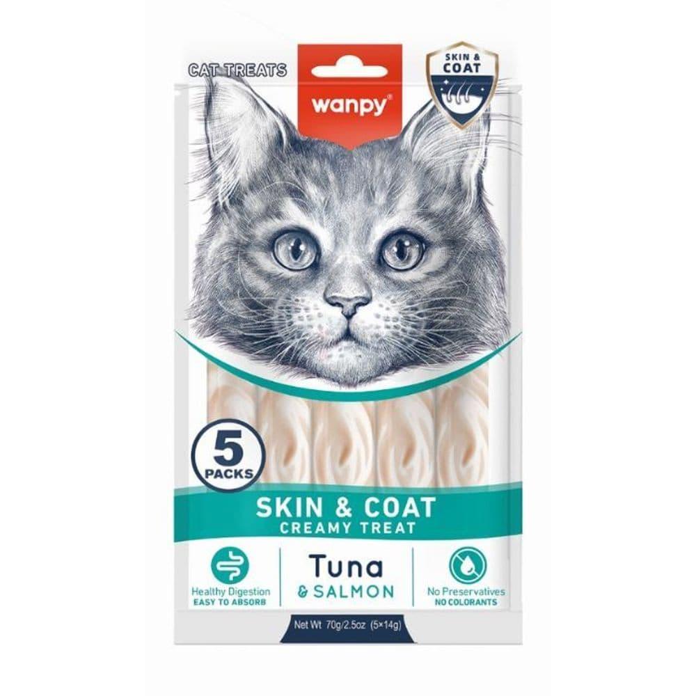 WANPY LICKABLE CREAMY TREAT SKIN & COAT CREAMY TREAT 70G