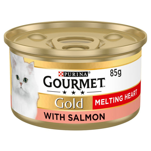 Purina Gourmet Adult Cat Gold Melting Heart with Salmon 85 g Canned