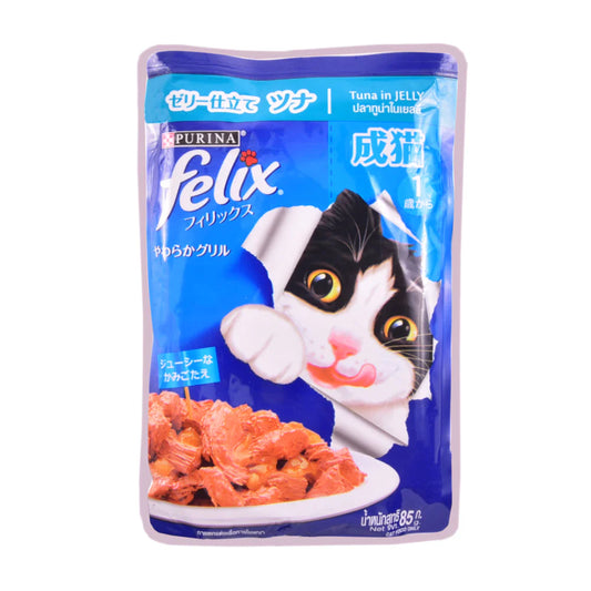 Felix Adult Cat Tuna in Jelly 85 g Pouch