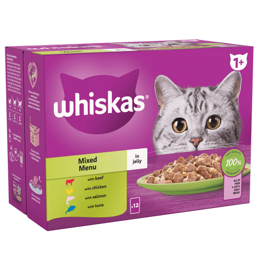 Whiskas Adult Cat 1+ Mixed Menu In Jelly 85 g Pouch