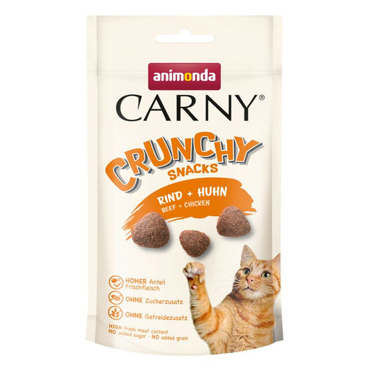 ANIMONDA CARNY ADULT CAT CRUNCHY SNACKS CHICKEN & SALMON 50 G TREATS