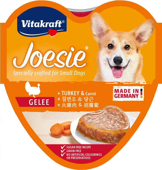 Vitakraft Adult Dog Joesie Turkey & Carrots 85 g Tray