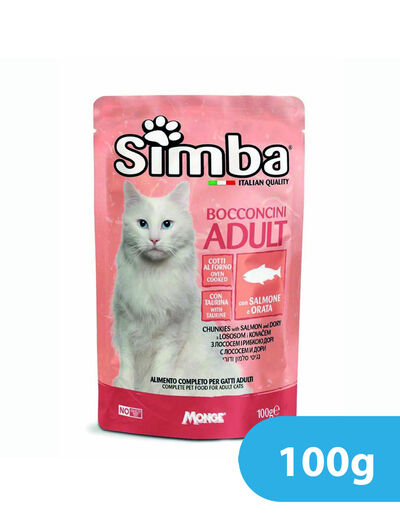 SIMBA POUCH SALMON/DORY CAT 100 GRAM