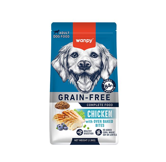 WANPY GRAIN FREE CHICKEN DRY FOOD FOR ADULT DOG DOG DRY FOOD 1.5KG