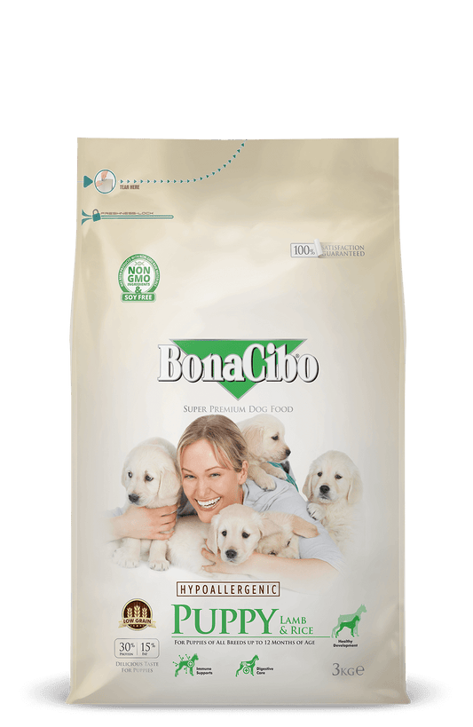Bonacibo Puppy Lamb & Rice 3 Kg Bag