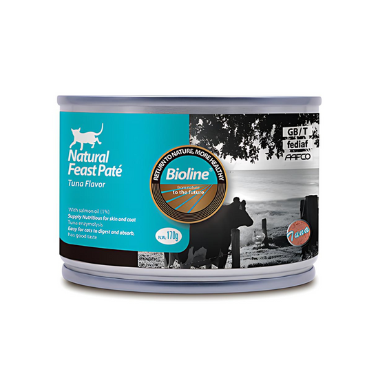 BIOLINE NATURAL FEAST PATE - CAT CAN FOOD TUNA FLAVOR 170G