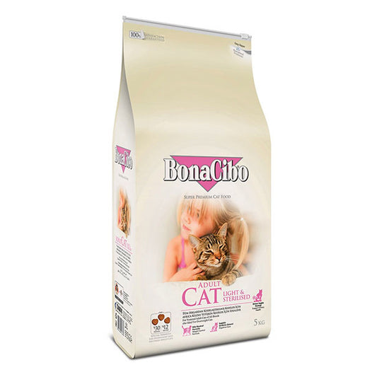 Bonacibo Adult Cat Light & Sterilised 5 Kg Bag