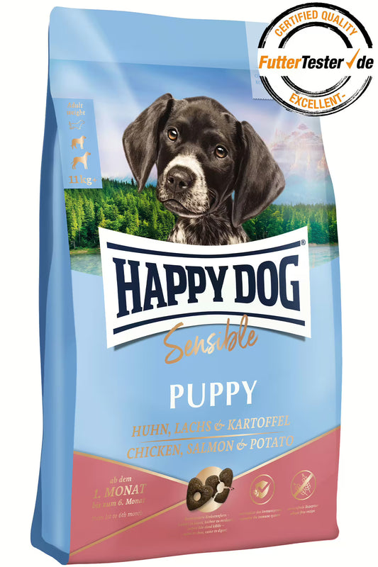 Happy Dog Puppy Sensible Puppy Salmon & Potato 10 Kg Bag