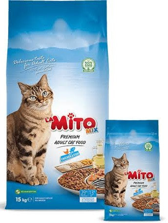 Mito Adult Cat Mix Chicken & Fish 15 Kg Bag