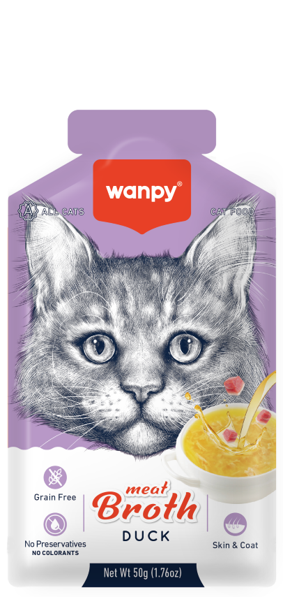 Wanpy Adult Cat Soup Meat Broths Duck 50 g