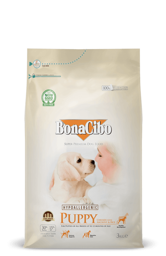 Bonacibo Puppy Chicken With Anchovy & Rice 3 Kg Bag