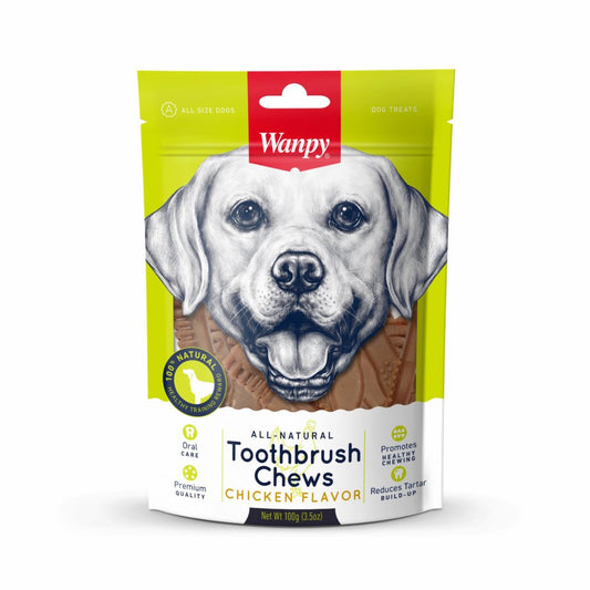 Wanpy Adult Dog Tooth Brush Chews in Beef Flavor 100 g Pouch
