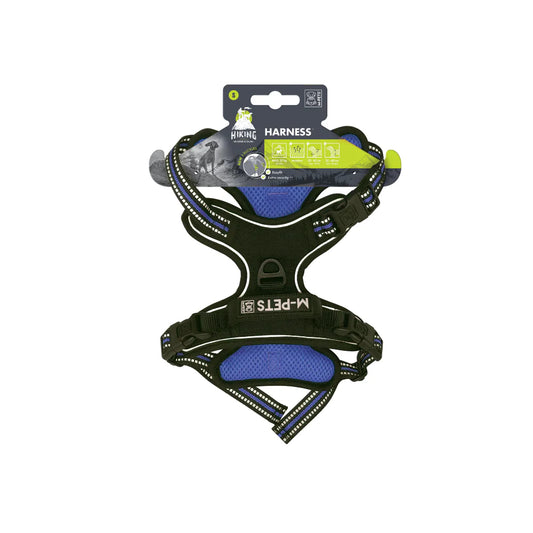 M-PET HIKING 2 IN 1 SAFETY SEAT BELT & LEASH BLUE