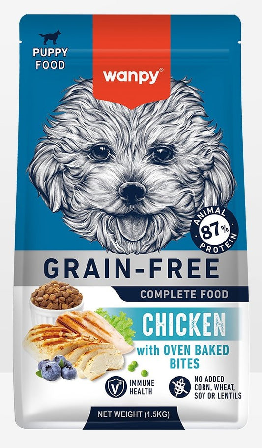 Wanpy Grain Free Chicken Dry Food For Puppy 1.5 Kg