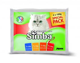 SIMBA POUCHES FLOW.4 FLAVOR CAT 4X100 GRAM