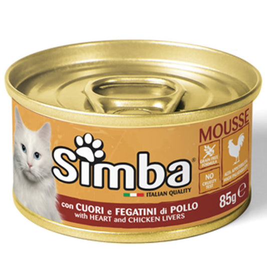 SIMBA CAT HEART/CHICKEN/LIVER 85 GRAM CAN