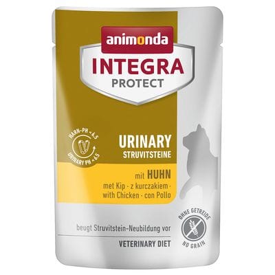 ANIMONDA INTEGRA PROTECT ADULT CAT URINARY STRUVITE STONES WITH CHICKEN 85G POUCH
