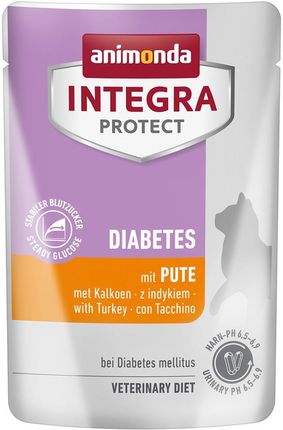 ANIMONDA INTEGRA PROTECT ADULT CAT DAIBETIES WITH TURKEY 85 G POUCH