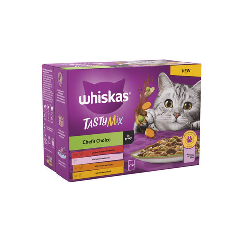 Whiskas Adult Cat 1+ Tasty Mix Chef's Choice In Gravy