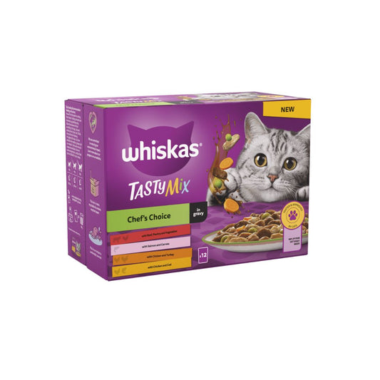 Whiskas Adult Cat 1+ Tasty Mix Chef's Choice In Gravy