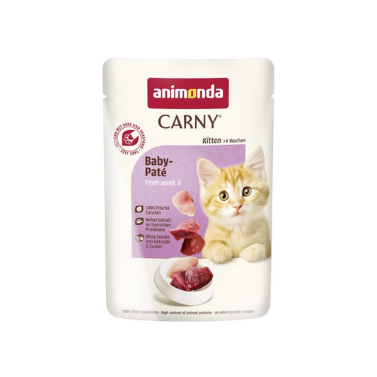 ANIMONDA CARNY KITTEN BEEF & PATE 85 G POUCH