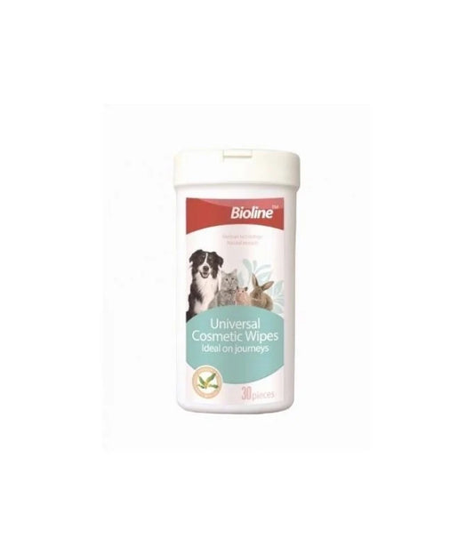 Bioline Pet Universal Cosmetic Wipes - 30 pcs