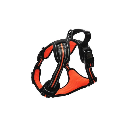 M-PET HIKING HARNESS ORANGE & BLACK LARGE