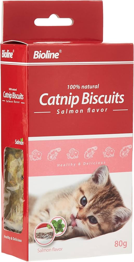 BIOLINE CATNIP BISCUITS - COD FLAVOUR 80G