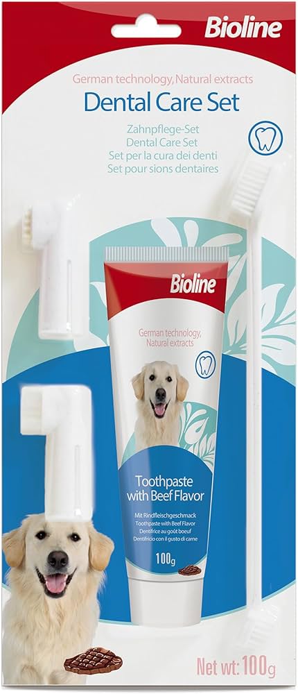 Bioline Dog Dental Care Hygiene Set Beef 100 g