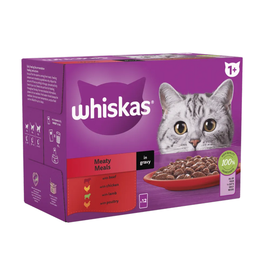 Whiskas Adult Cat 1+ Poultry Meaty meals In Jelly 85 g Pouch