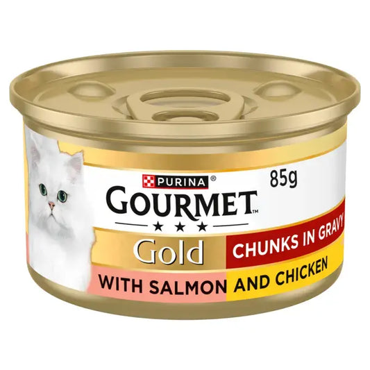 Purina Gourmet Adult Cat Gold Salmon & Chicken 85 g Canned