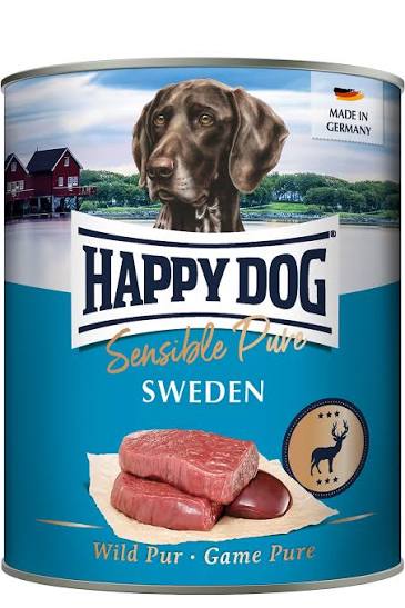Happy Dog Adult Sensible Pure Sweden Game Pure 400 g Canned