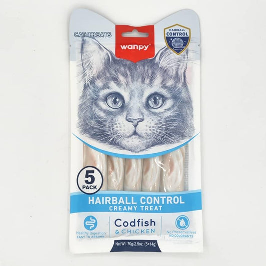WANPY LICKABLE CREAMY TREAT HAIRBALL CONTROL CREAMY TREAT 70G