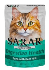 SARAR Wholesome Cat Pouch Tuna With Goat Milk  (Digestive Health) 70 g