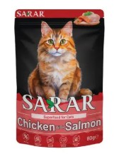 SARAR Superfood Cat Pouch Chicken with Salmon 80 g