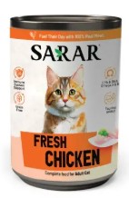 SARAR Adult Cat Tin Food Fresh Chicken 400 g
