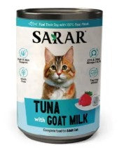 SARAR Adult Cat Tin Food Tuna With Goat Milk 400 g