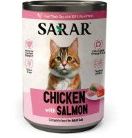 SARAR Adult Cat Tin Food Chicken With Salmon 400 g