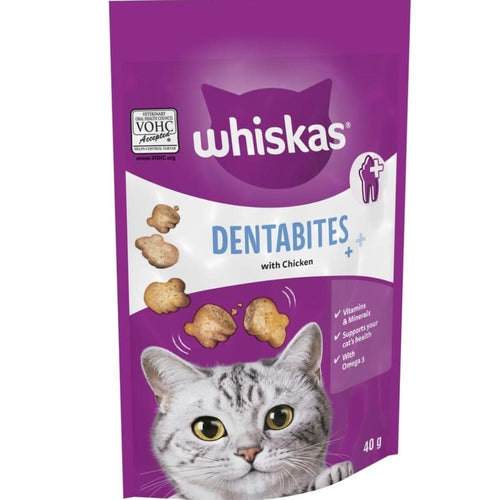 WHISKAS DENTABITE TREAT CAT DRY TREAT 40G